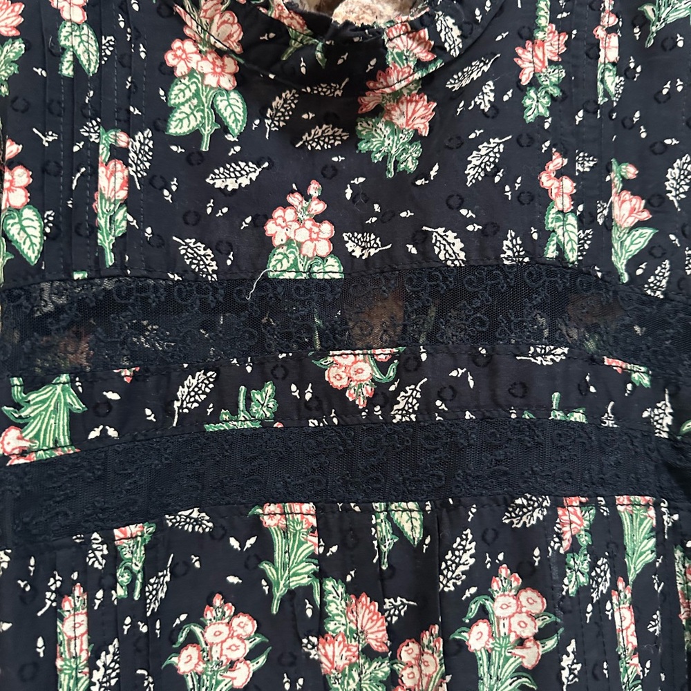 Anthropologie Pilcro Swing Floral Black Dress - Picture 6 of 6